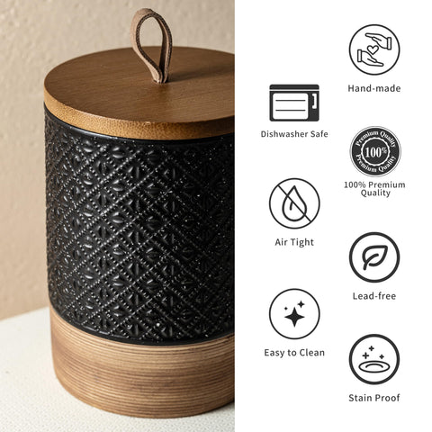 Frasco de almacenamiento compacto Miamolo para cocina y mostrador.