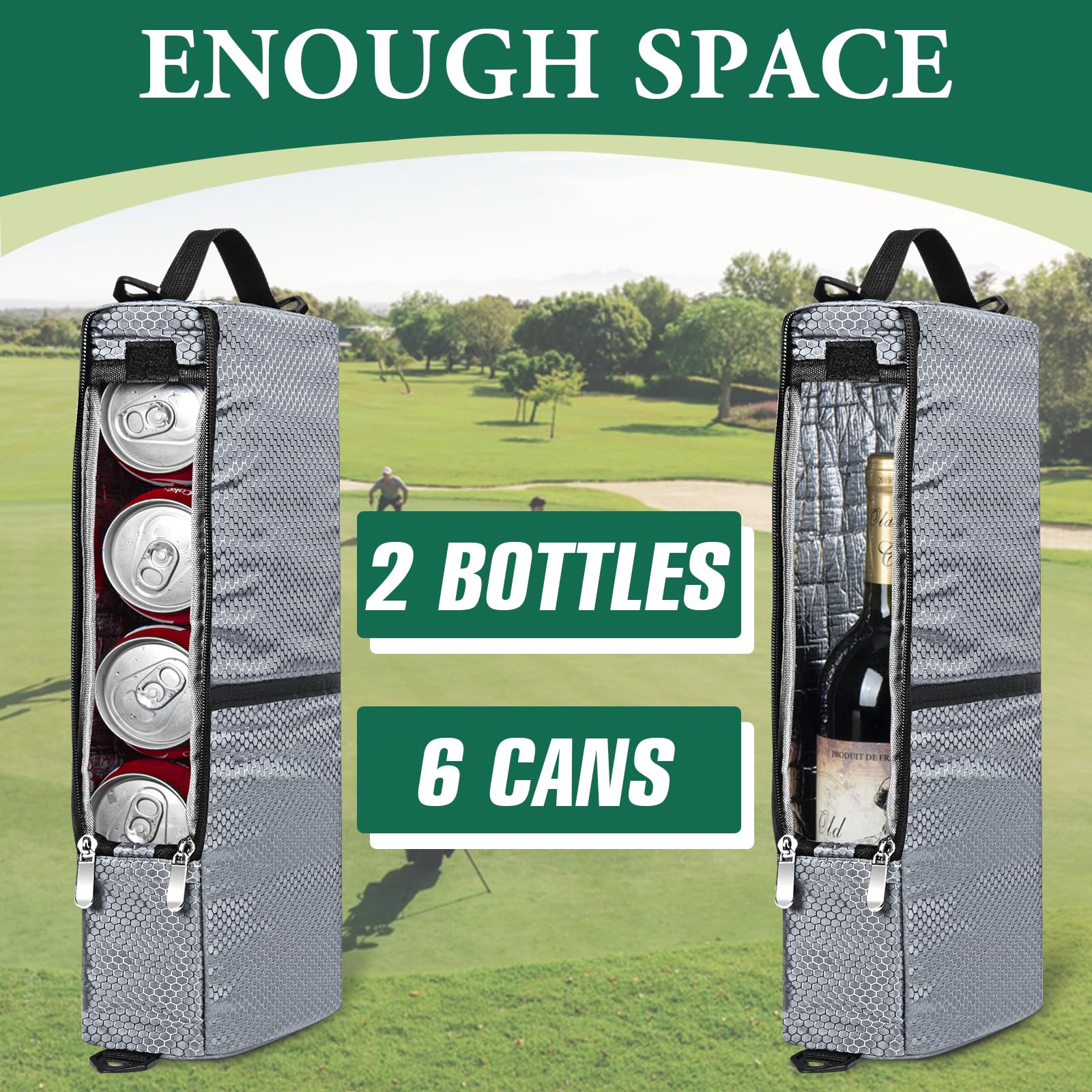 MIAOJIE bolsa-golf cierre impermeable que mantiene las bebidas secas
