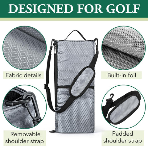 MIAOJIE bolsa-golf material 600D Oxford, resistencia y durabilidad