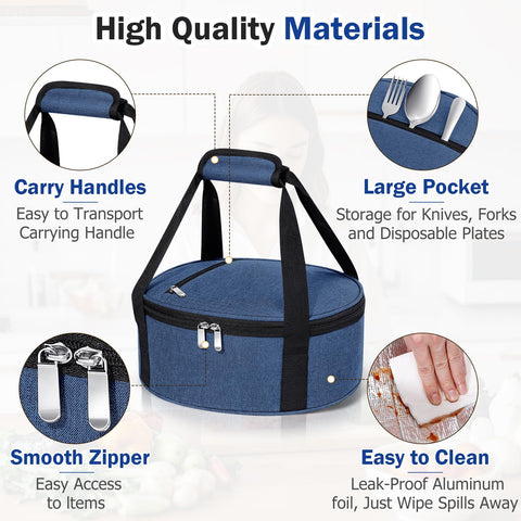 Bolsa porta pasteles Miaojie para meriendas y reuniones, fácil de llevar.