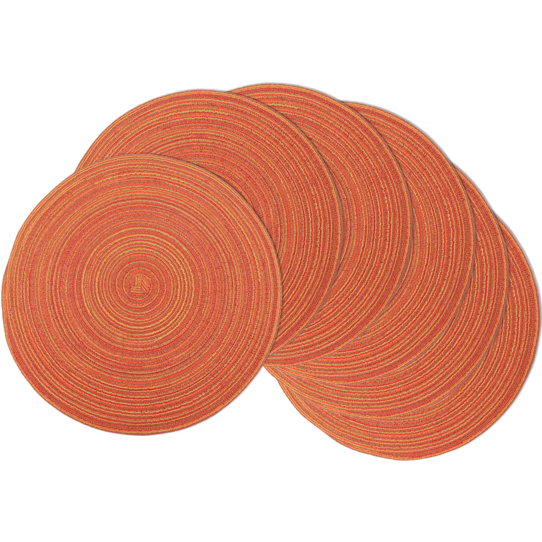 Mantel MIAOMIAO individual redondo trenzado 15 pulgadas antideslizante para mesa estable