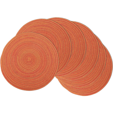 Mantel MIAOMIAO individual redondo trenzado 15 pulgadas antideslizante para mesa estable