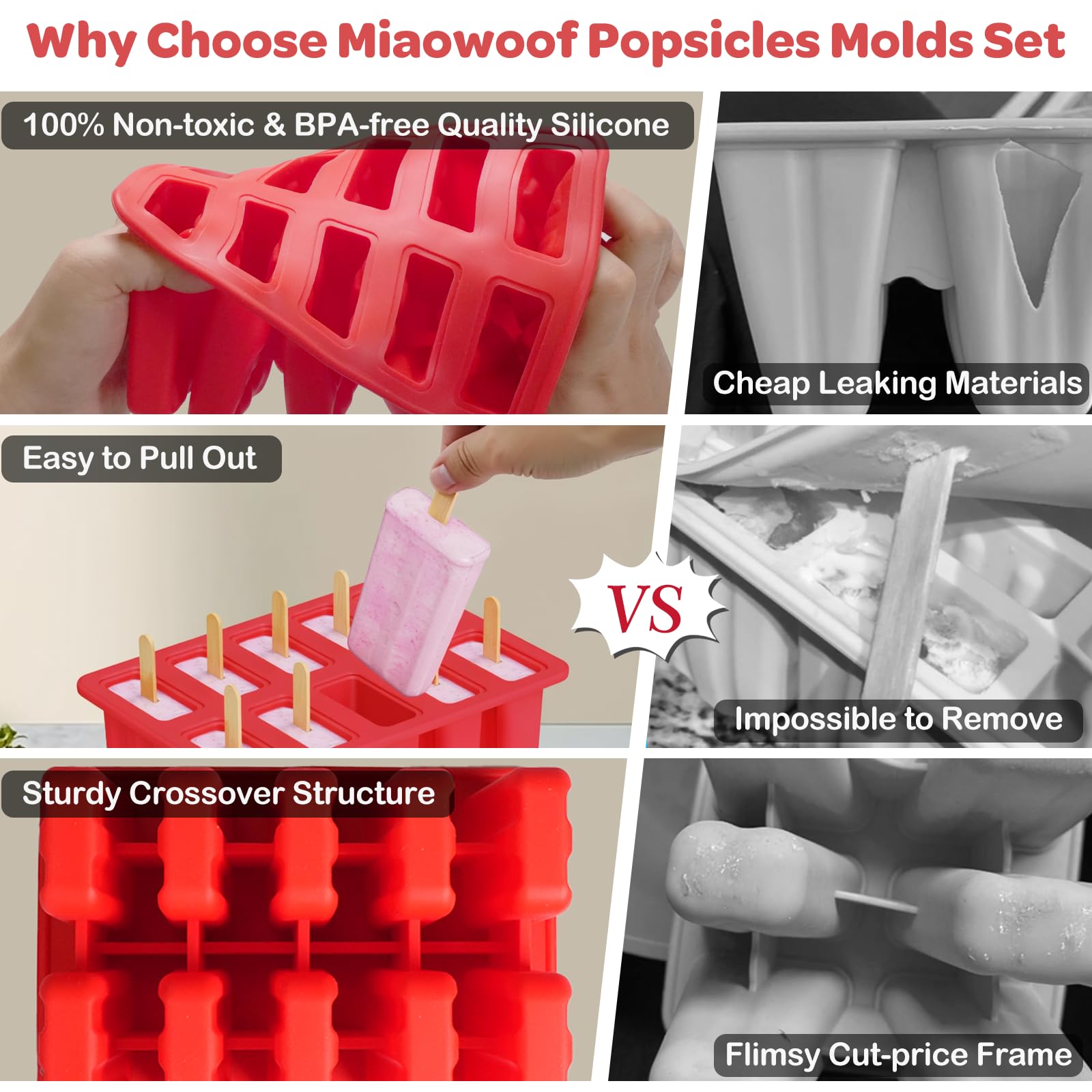 Bolsas para paletas Miaowoof para porciones individuales