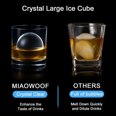 Hielo de derretimiento lento para bebidas más duraderas