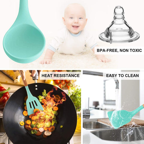 Mango de madera ergonómico de MIBOTE para agarre cómodo y duradero