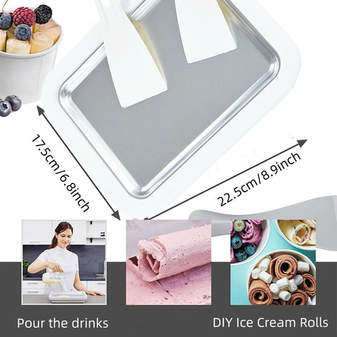 MICEAN placa fría para helados: enfriamiento rápido para resultados consistentes.