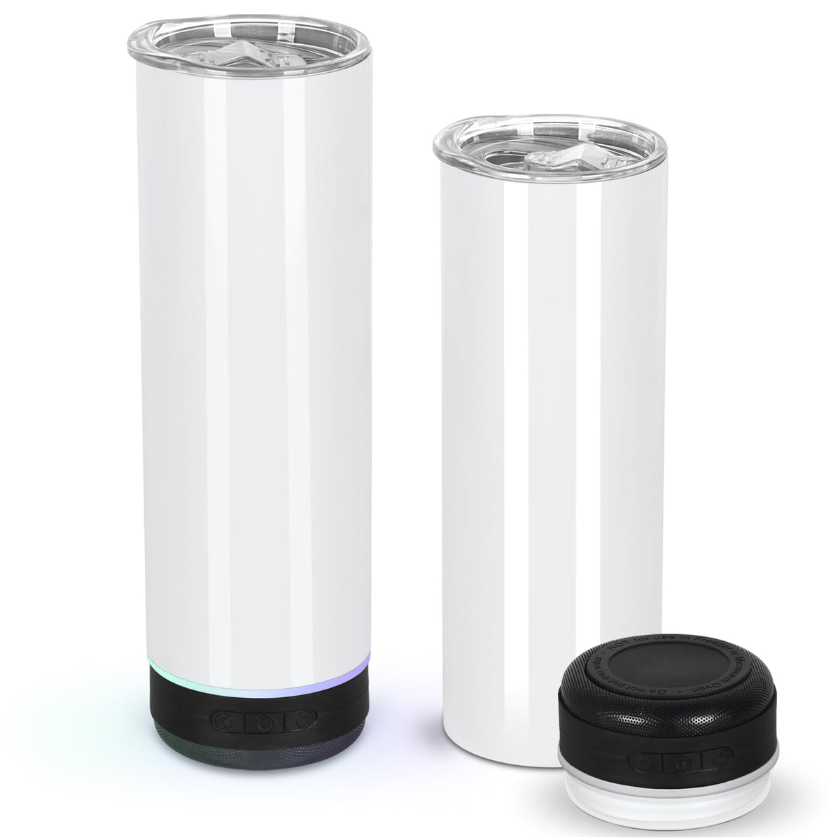 Micellwuu vaso con altavoz desmontable en base, para escuchar música en movimiento