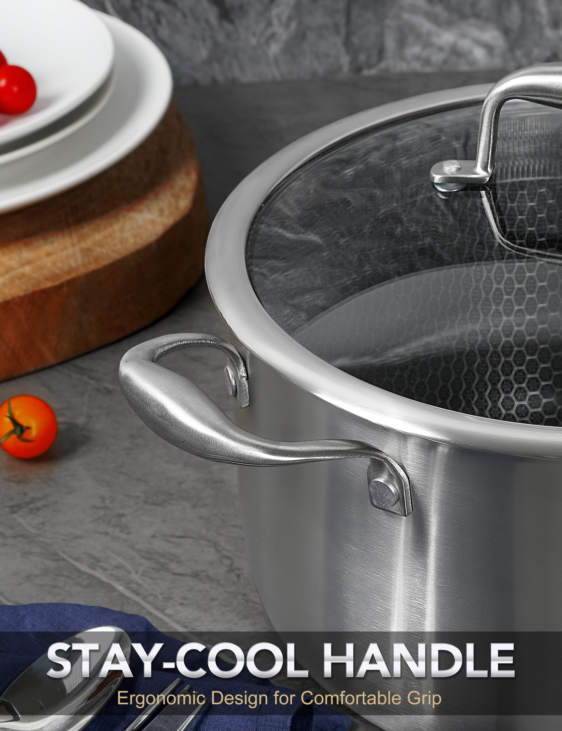 Apta para todas las cocinas MICHELANGELO funciona en inducción y gas eléctricas.