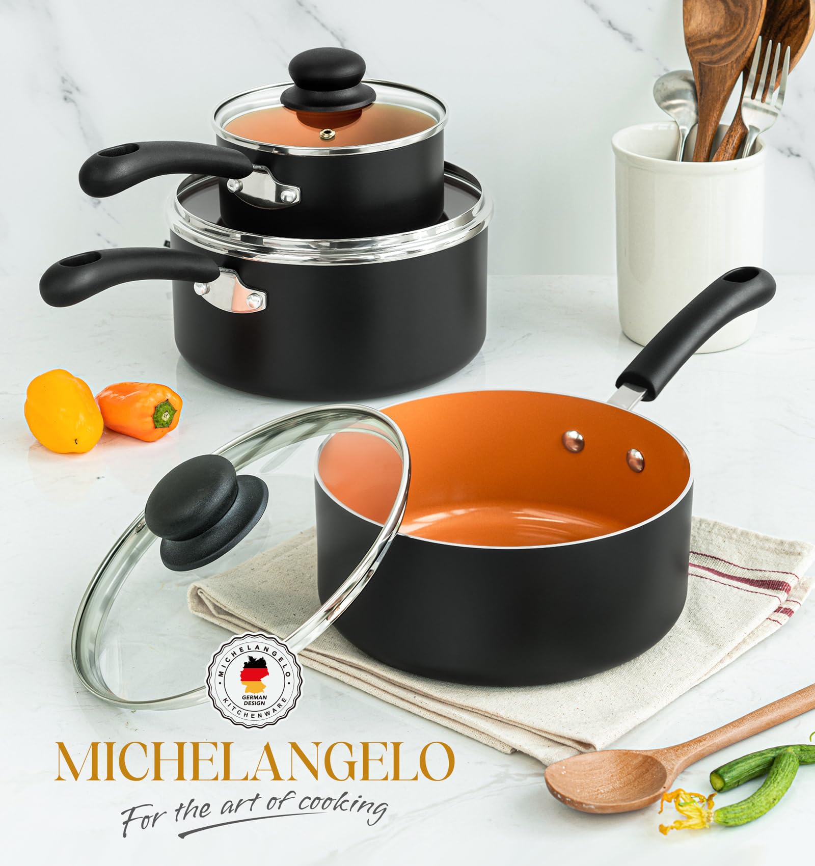 Base de aluminio MICHELANGELO para calentamiento rápido y uniforme