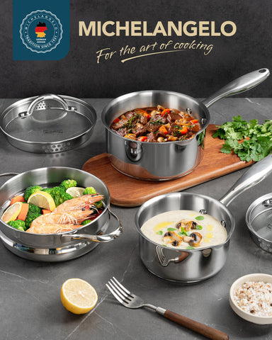 MICHELANGELO base-triple-para-inducción, distribución uniforme de calor