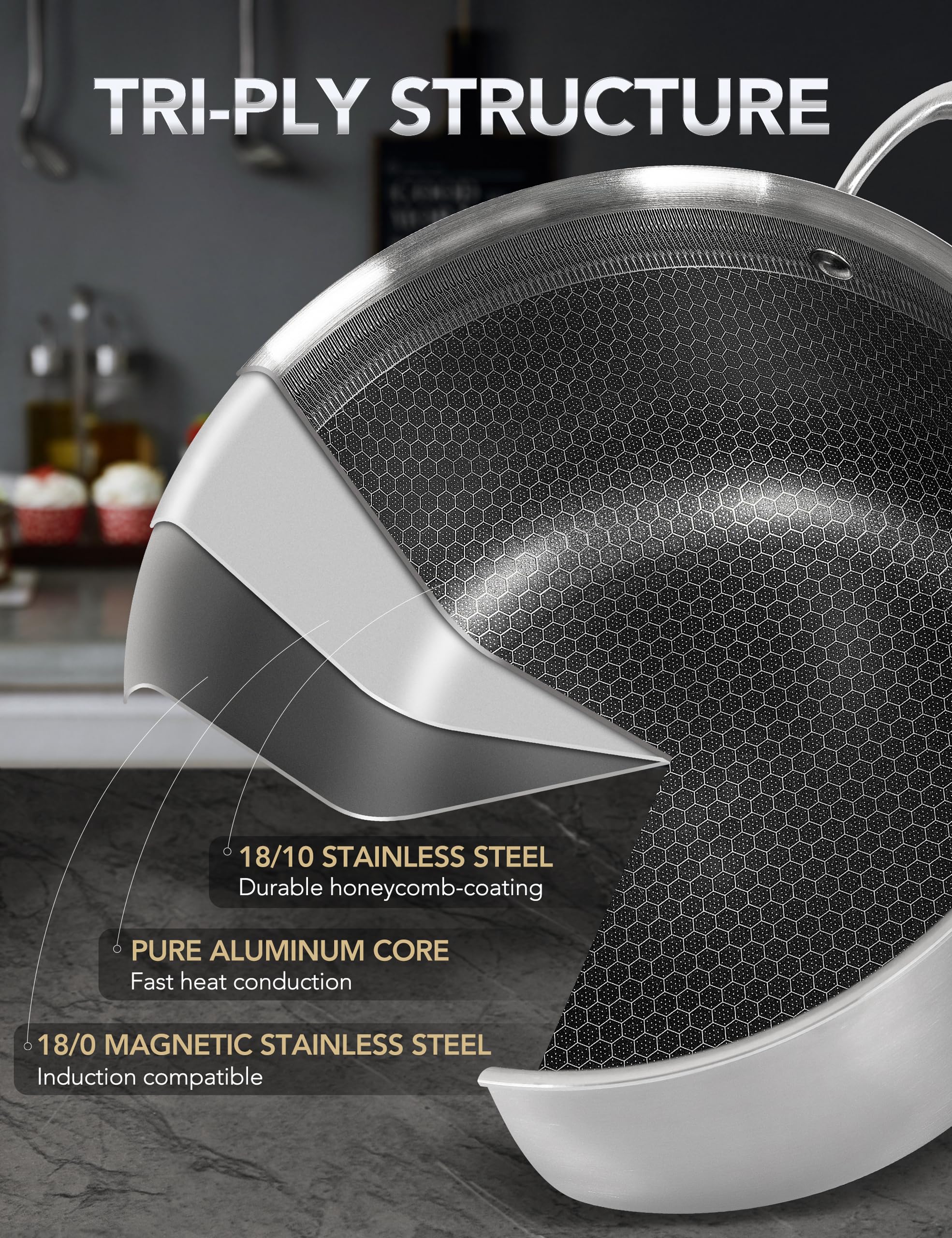 Capacidad 8 cuartos MICHELANGELO ideal para caldos grandes.