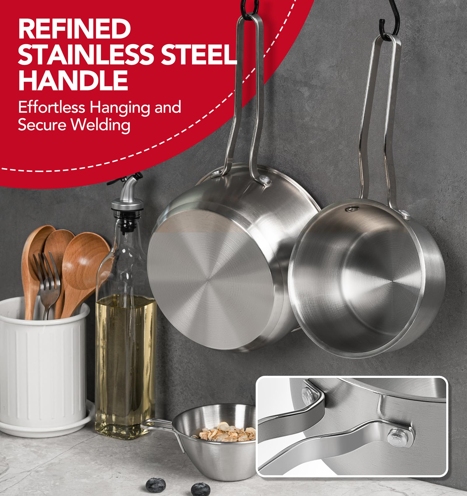 MICHELANGELO cazo apto para induccion, compatible con cocinas modernas.