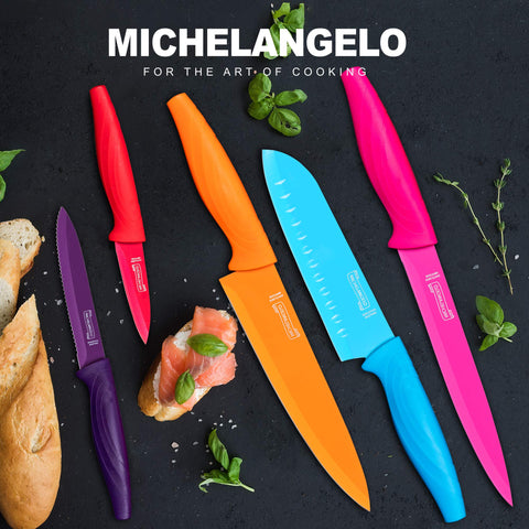 MICHELANGELO Cuchillo pelador ligero para pelar frutas y verduras con facilidad