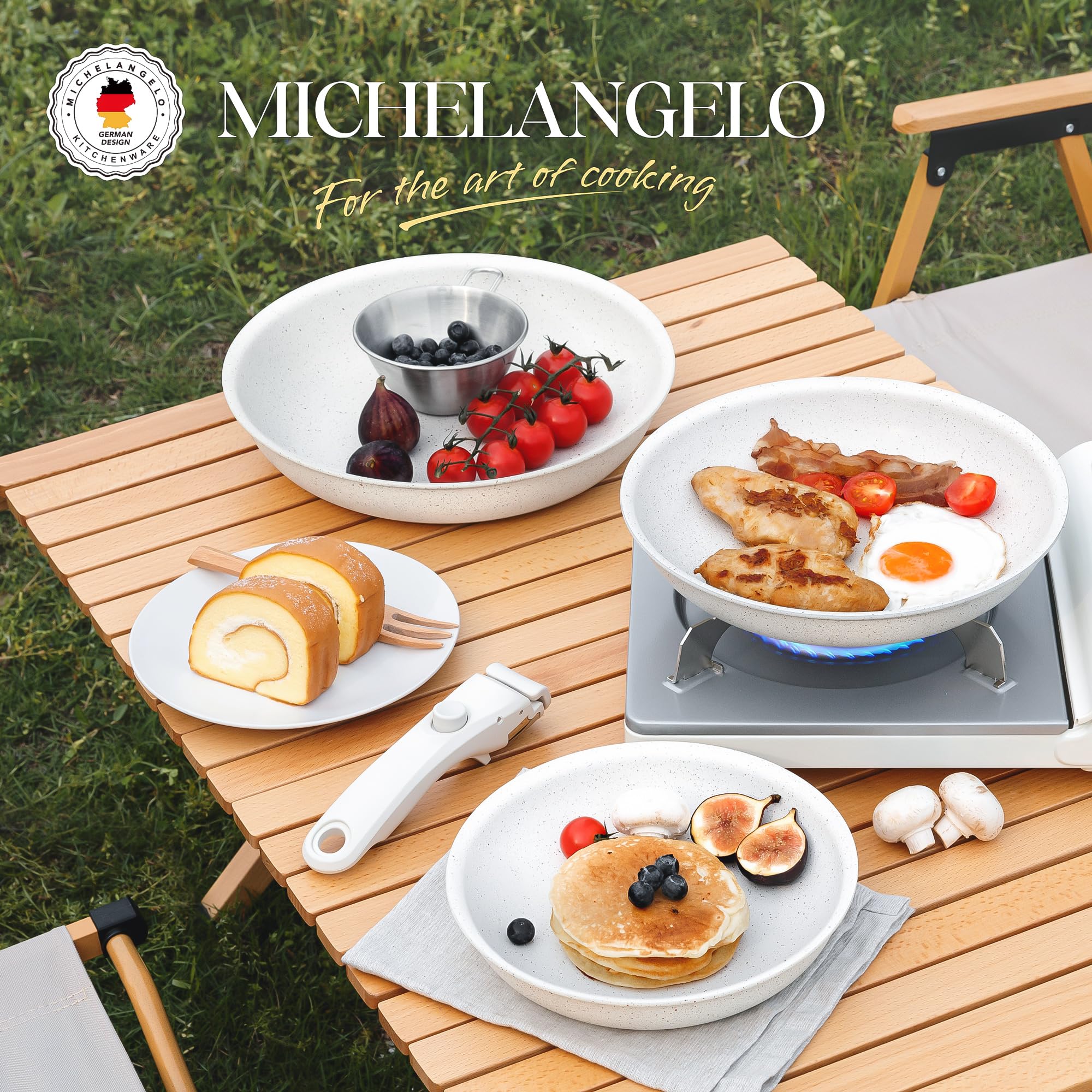MICHELANGELO diseño apilable, ahorro de espacio en cocinas pequeñas.