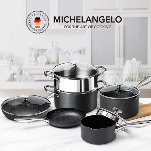 MICHELANGELO: inserto de vapor de 9.5 pulgadas, cocina al vapor simplificada.