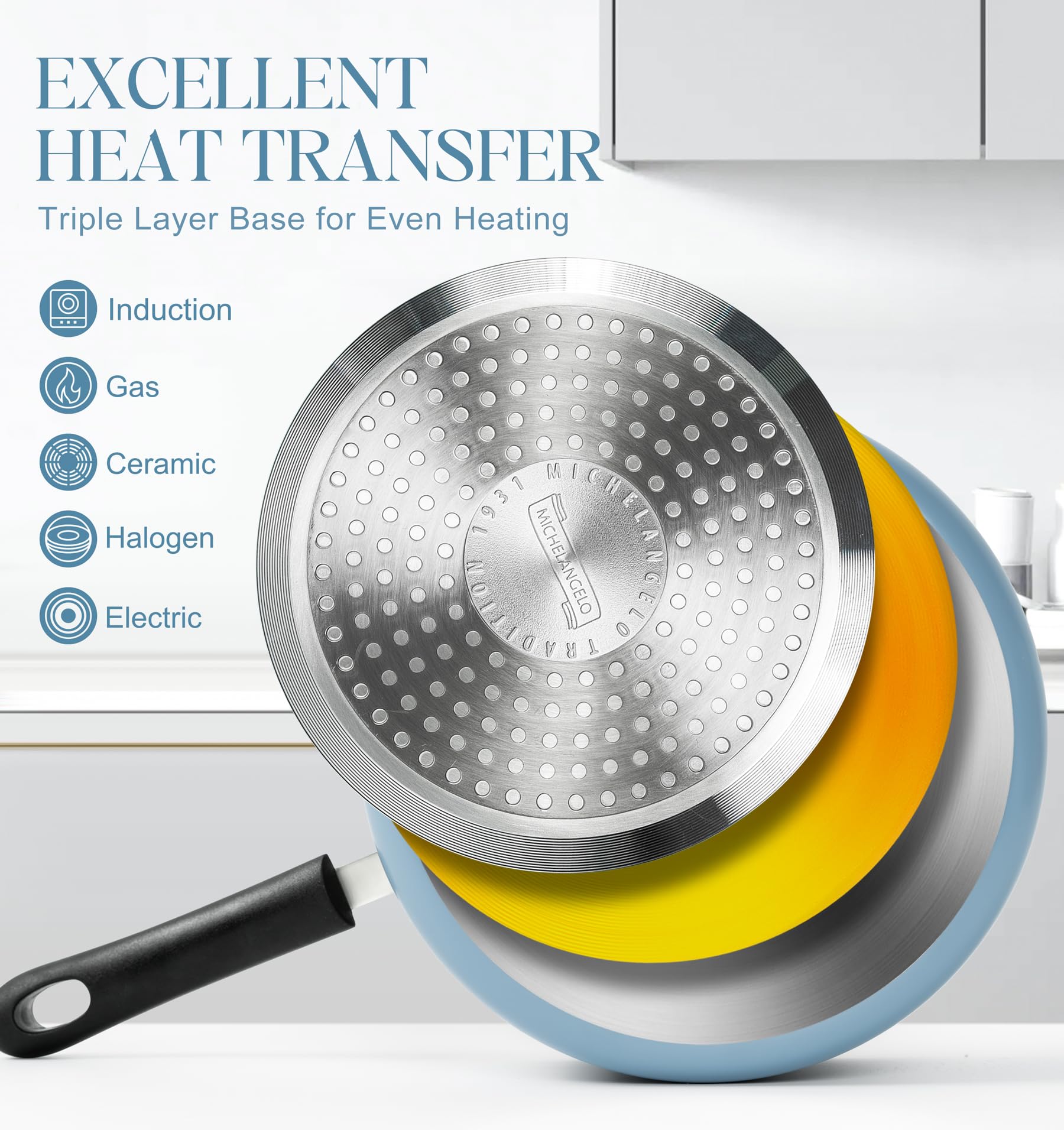 MICHELANGELO mango frío al tacto para cocción segura