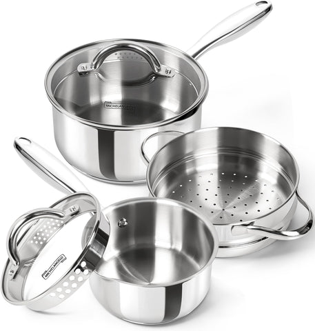 MICHELANGELO olla 1qt con boquilla, vertido preciso para salsas y leche