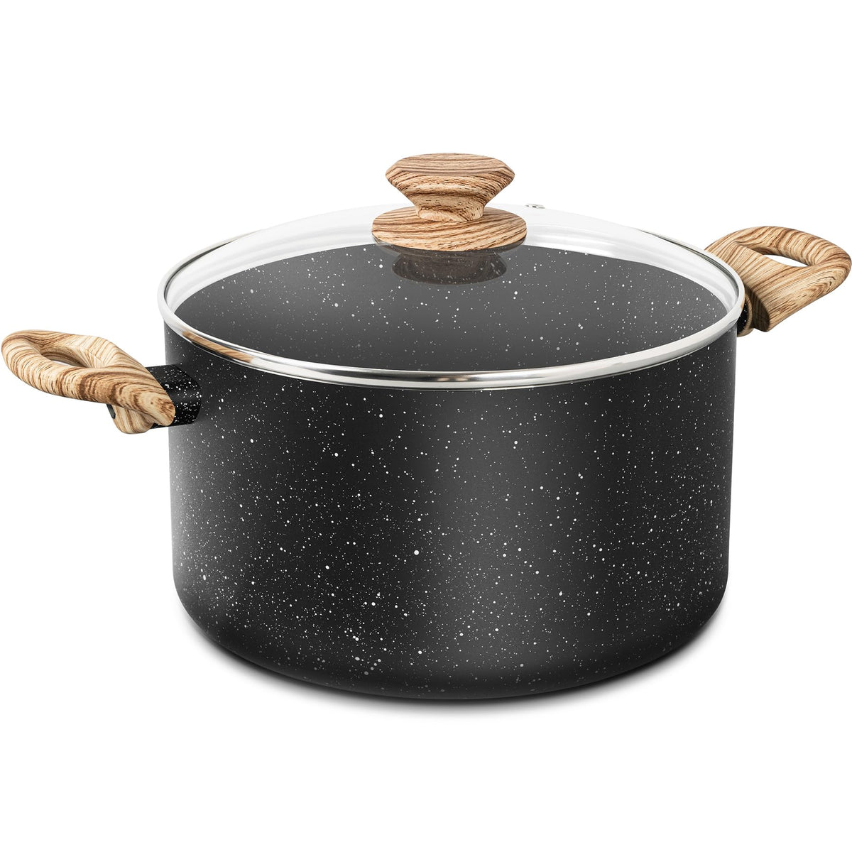 Olla MICHELANGELO 6qt con tapa para hervir y hacer caldos sin complicaciones.