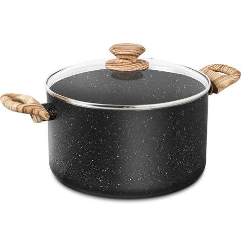Olla MICHELANGELO 6qt con tapa para hervir y hacer caldos sin complicaciones.