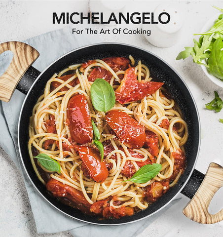 Olla MICHELANGELO 6qt ideal para uso diario en sopas y guisos.
