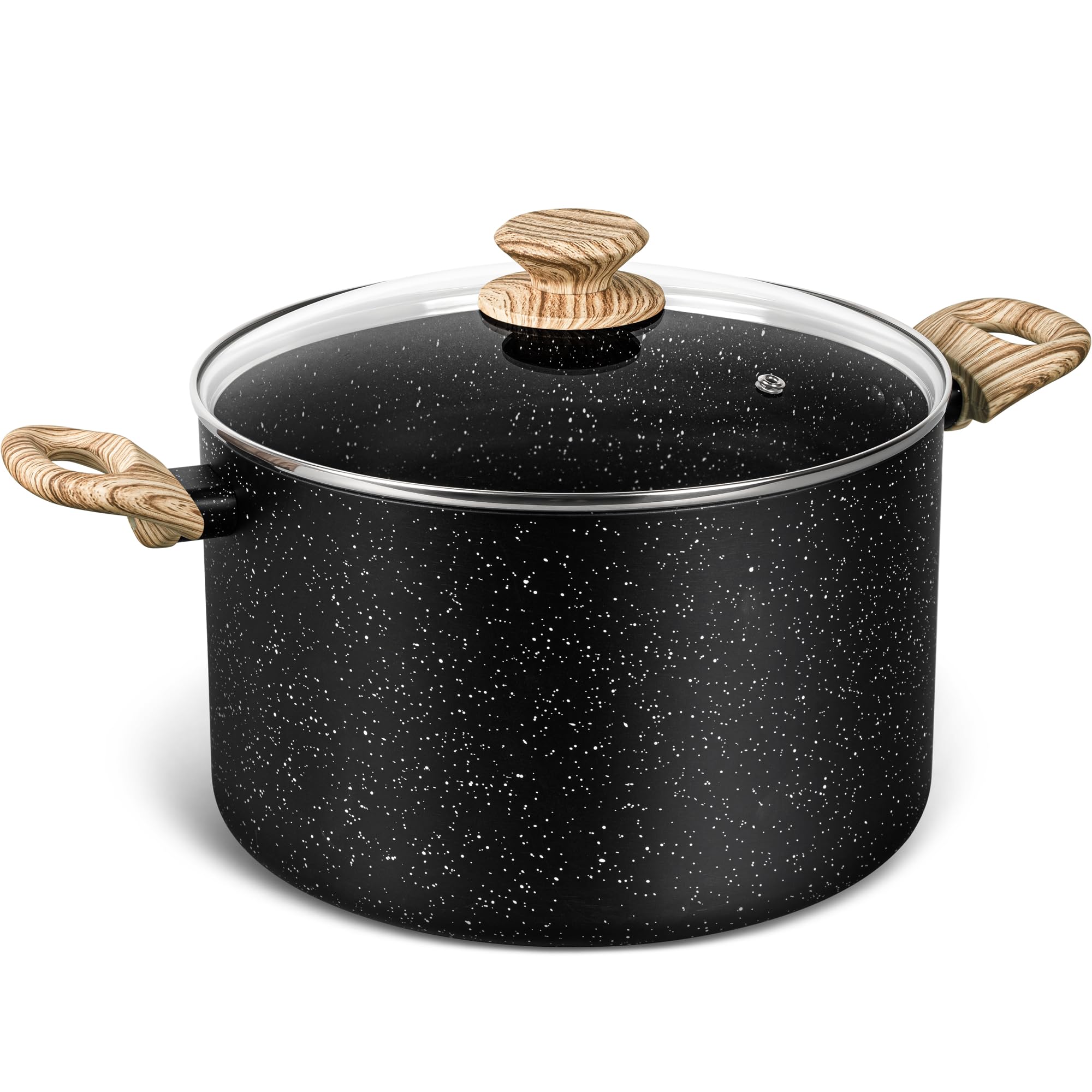 Olla MICHELANGELO de 8 cuartos con tapa para caldos grandes.