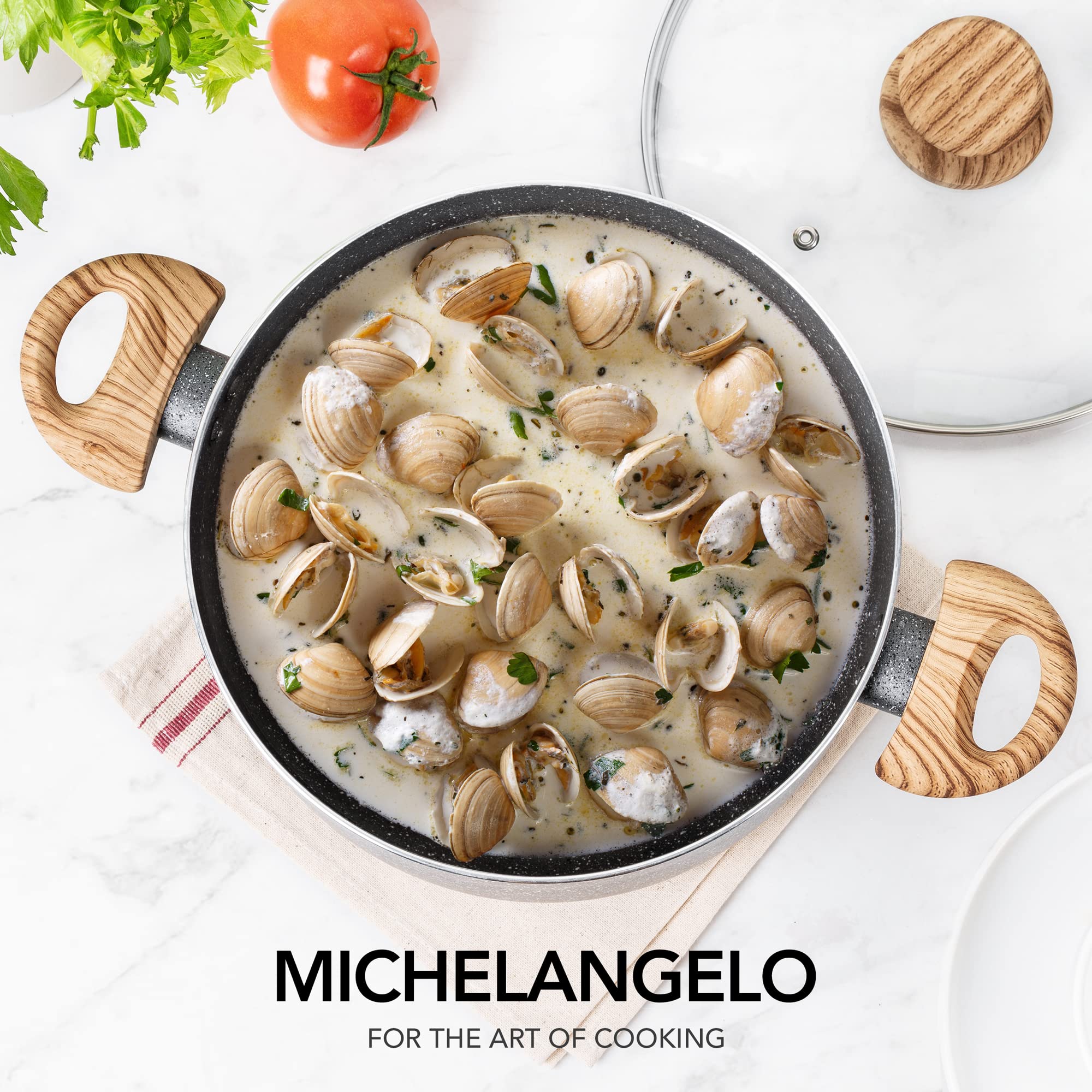 MICHELANGELO olla de gran capacidad para porciones grandes.