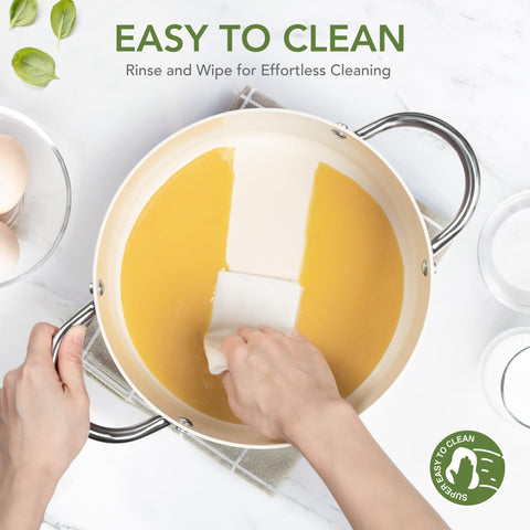 Recubrimiento ceramico antiadherente MICHELANGELO facilita limpieza diaria