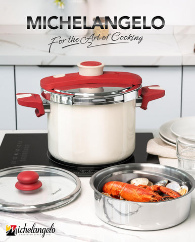 MICHELANGELO Olla diseño crema lacado añade estilo a la cocina