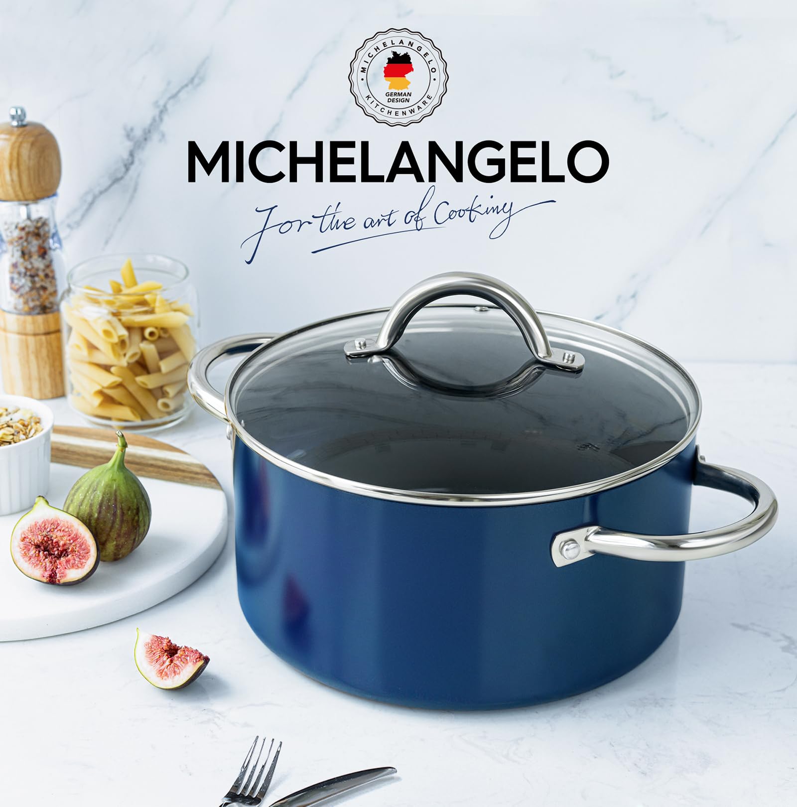MICHELANGELO Olla versátil para caldos, pastas y guisos