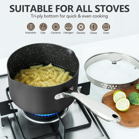Sartén MICHELANGELO libre de PFOA PTFE plomo cadmio para cocinar con seguridad