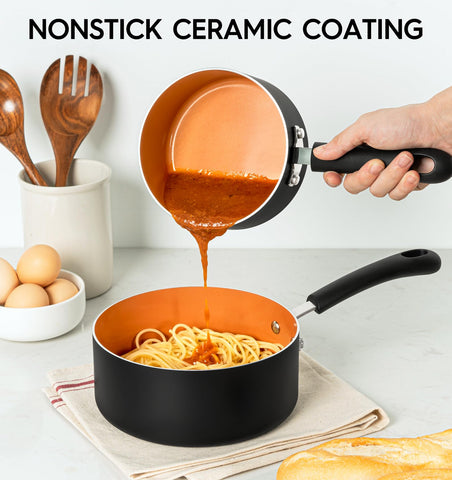 Sartén MICHELANGELO 3qt con tapa, versátil para comidas diarias