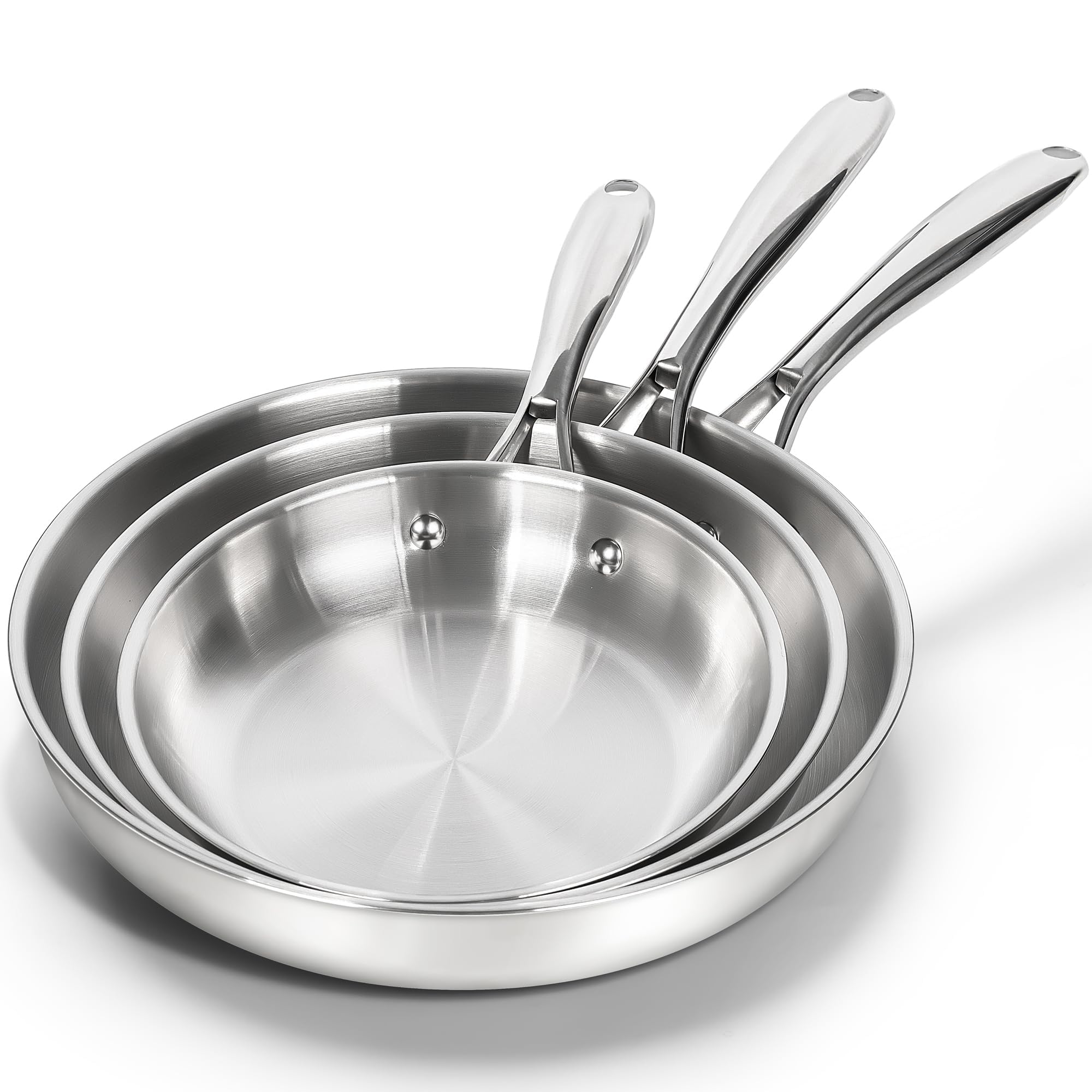 MICHELANGELO sartén de 8 pulgadas con mango ergonómico para desayunos y salteados