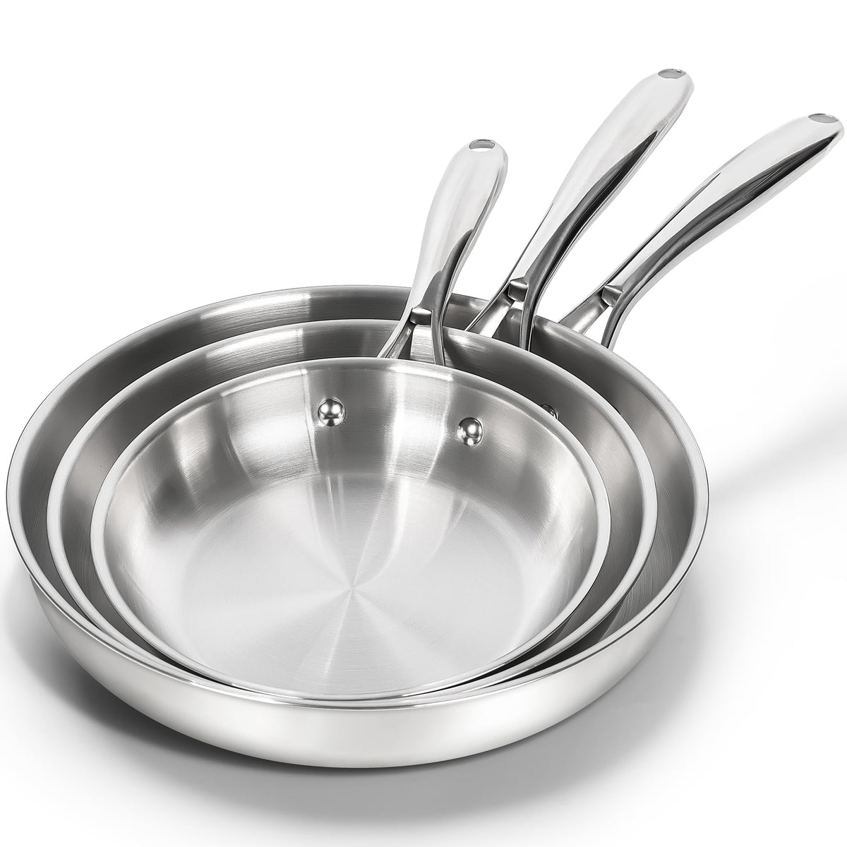 MICHELANGELO sartén de 8 pulgadas con mango ergonómico para desayunos y salteados