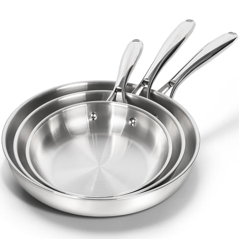 MICHELANGELO sartén de 8 pulgadas con mango ergonómico para desayunos y salteados