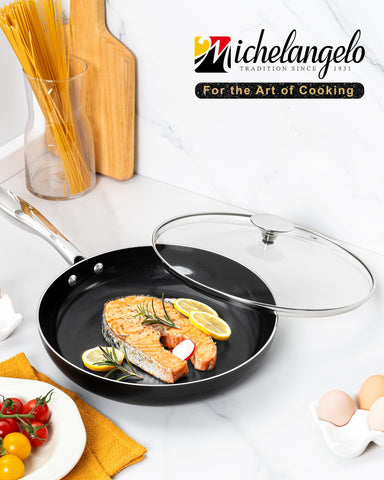 Sartén Michelangelo apta para horno hasta 450 F para terminar platos
