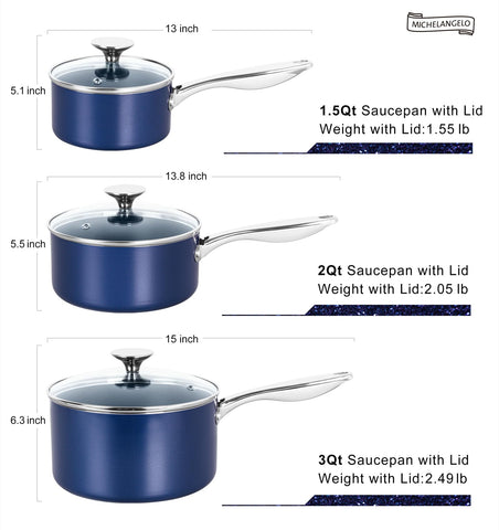 Acabado azul MICHELANGELO que embellece la cocina y la mesa.