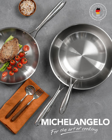 MICHELANGELO sartén apta para lavavajillas facilita la limpieza