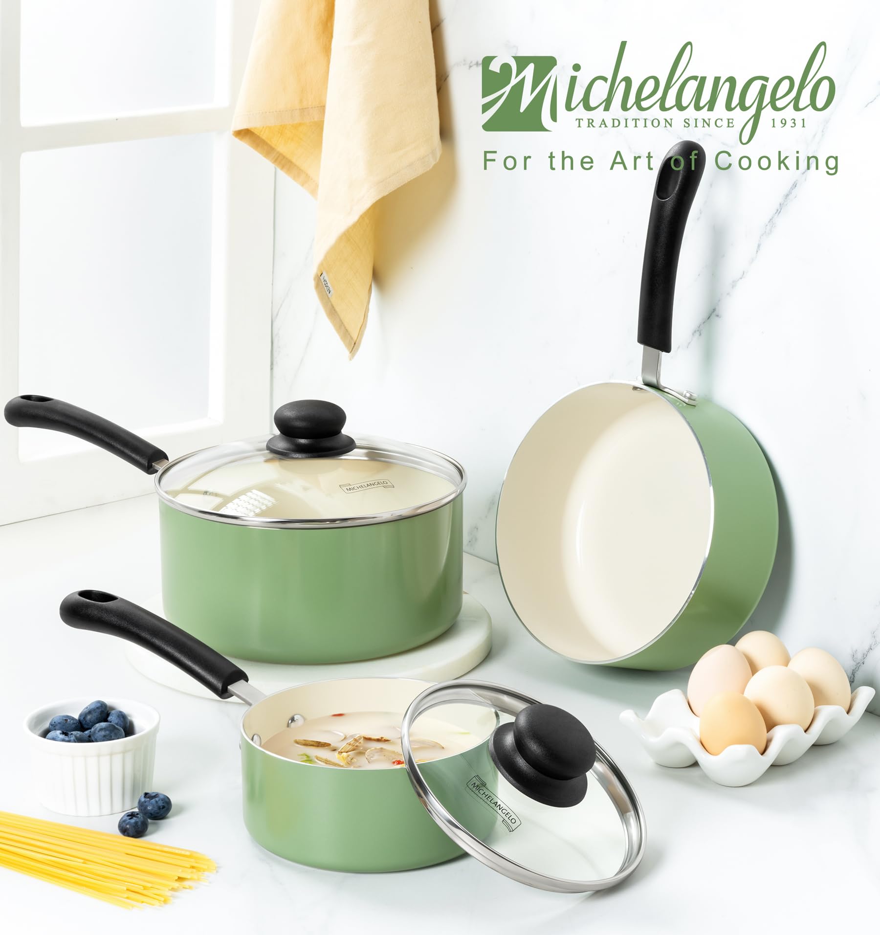 Sartén MICHELANGELO lavable a mano o lavavajillas para mayor comodidad.