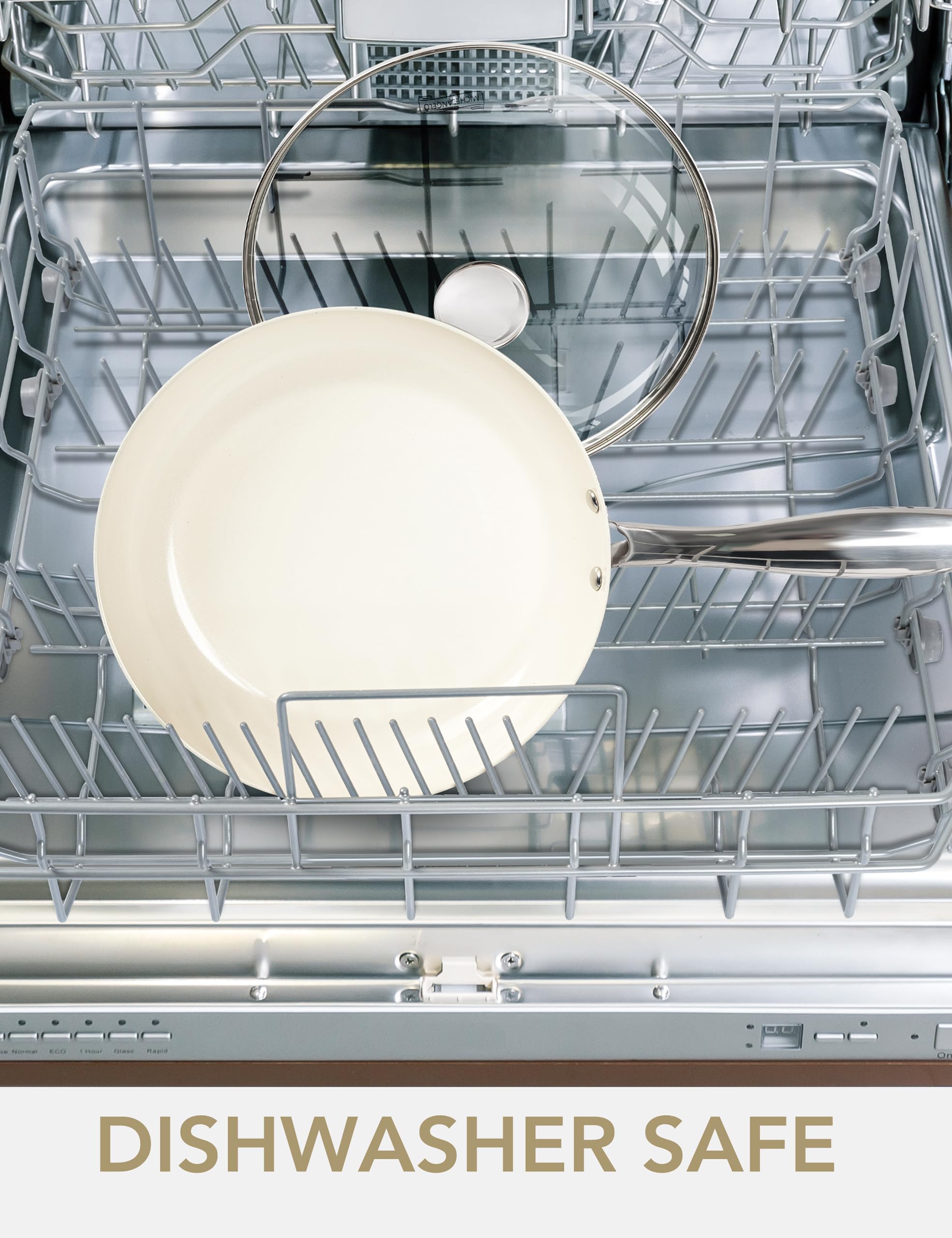 MICHELANGELO sartén fácil de limpiar para cocina rápida.
