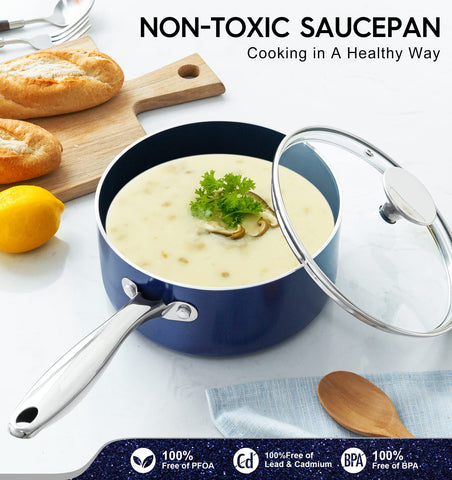MICHELANGELO sarten ceramica con mango inoxidable para mayor control