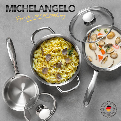 Sartenes MICHELANGELO compatibles con inducción para cualquier cocina
