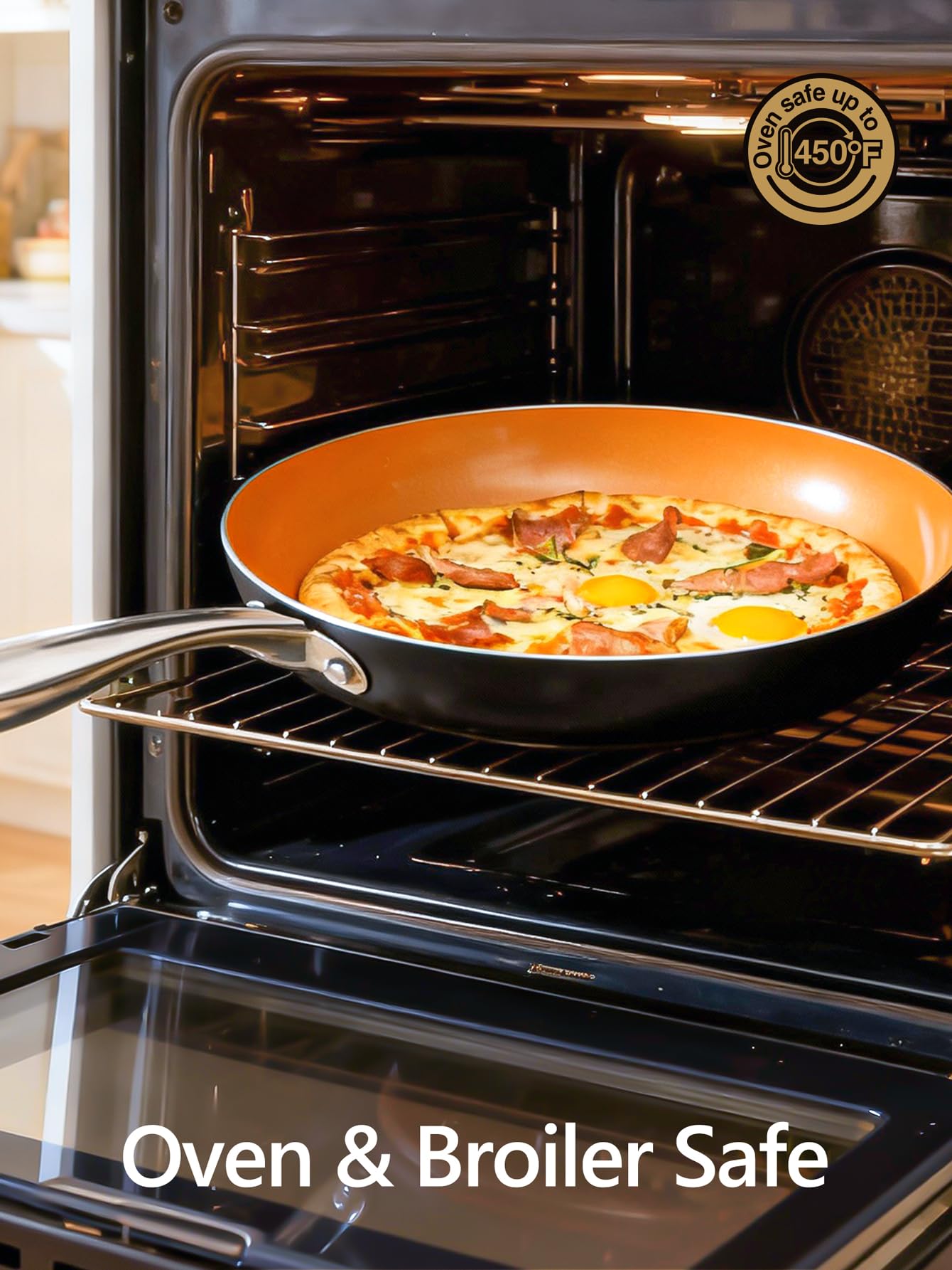 MICHELANGELO superficie antiadherente facilita limpieza rápida tras cocinar
