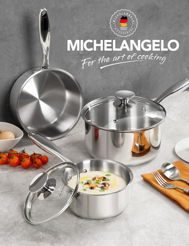 MICHELANGELO tapa de vidrio transparente para monitorizar cocción.