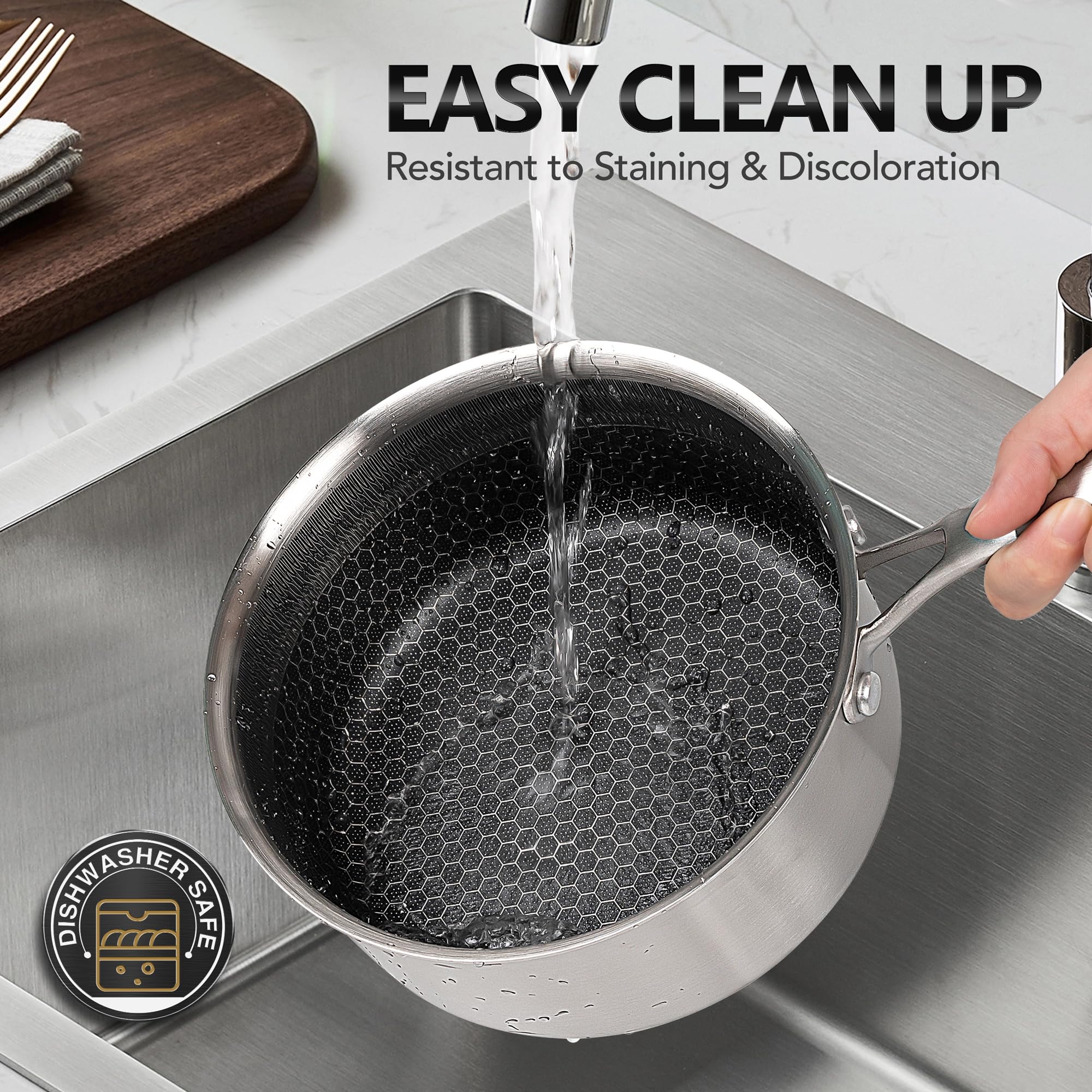 MICHELANGELO tapa de vidrio permite vigilar progreso sin abrir