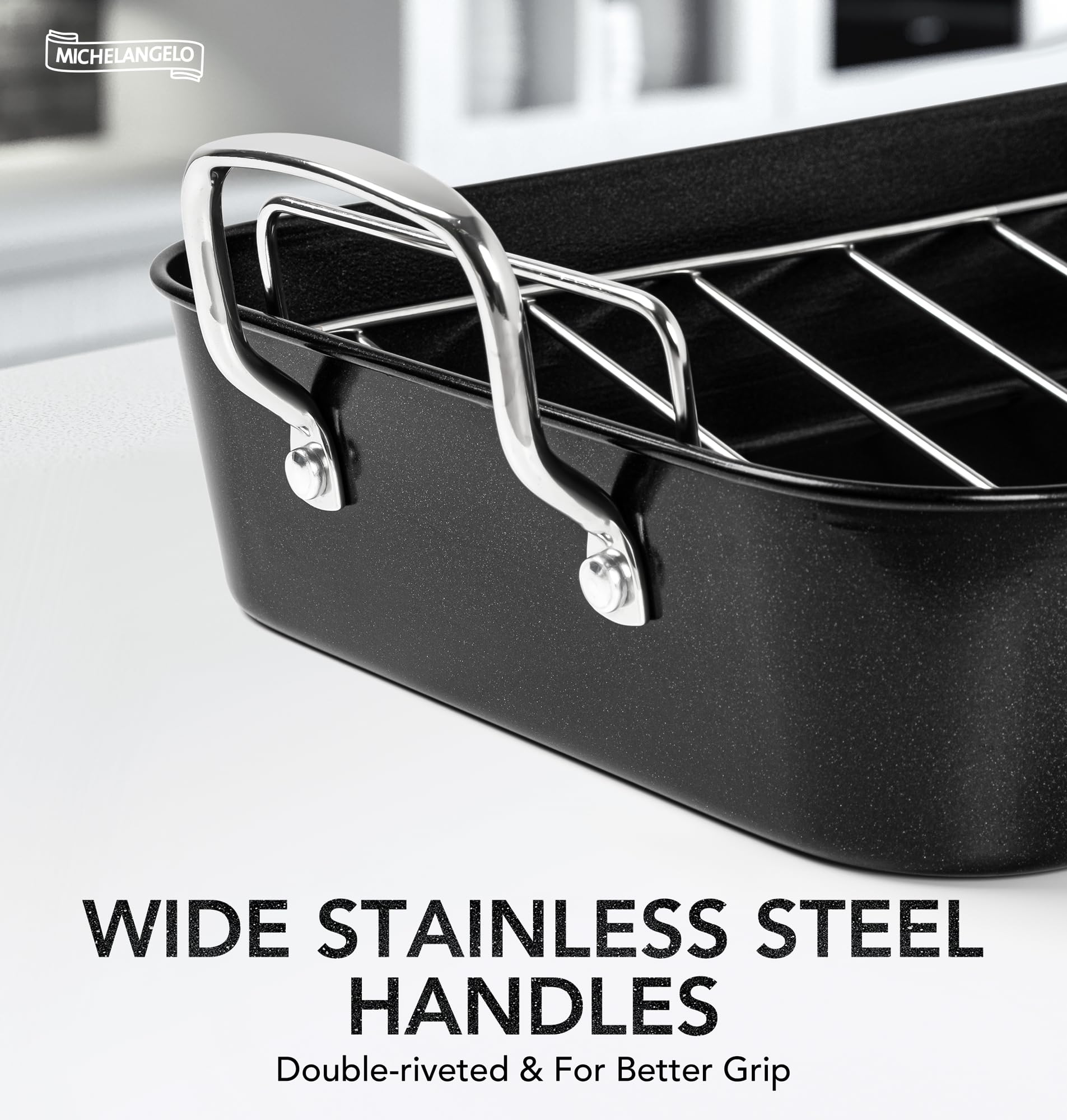 MICHELANGELO uso versátil en horno e inducción para recetas variadas.