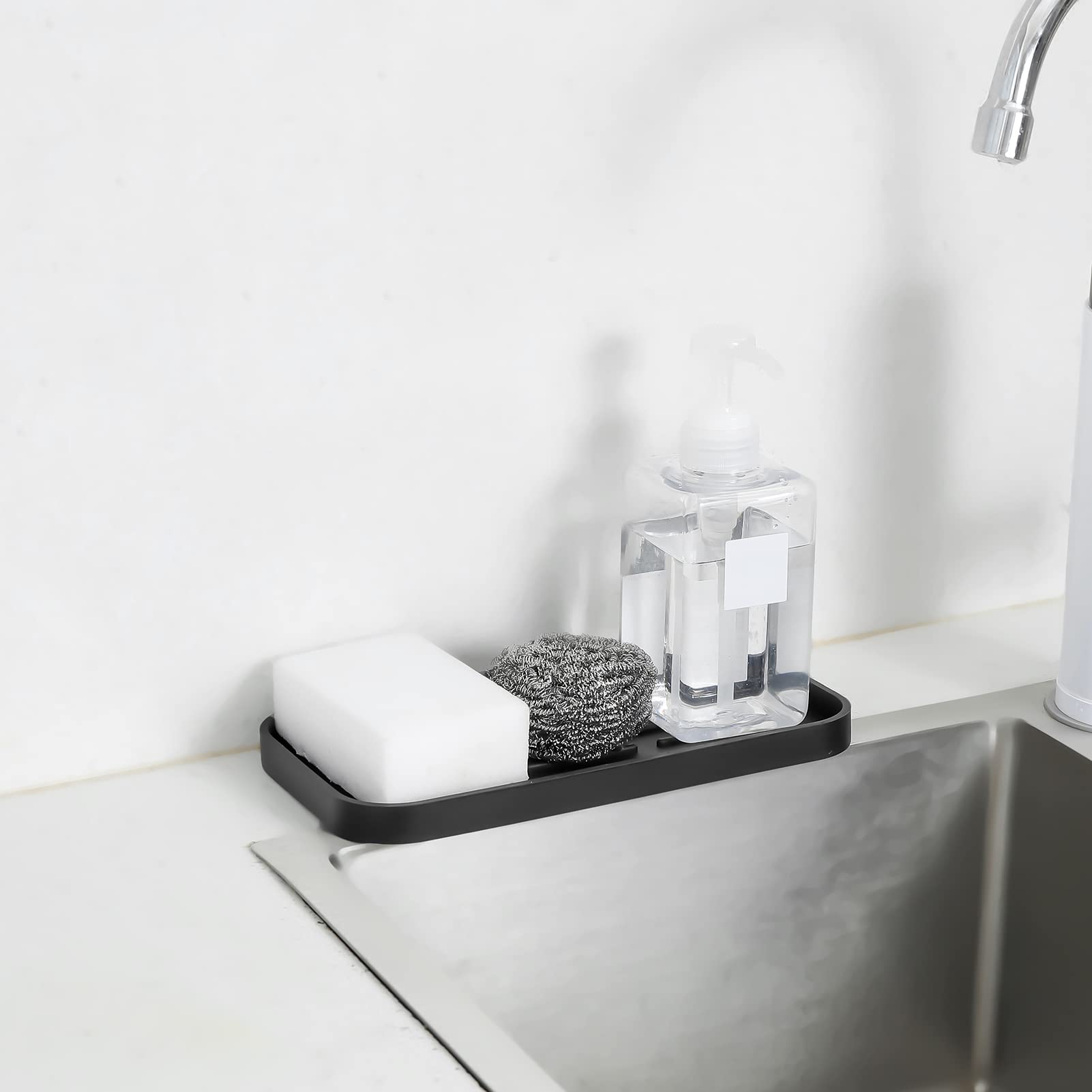 Micoyang bandeja para suculentas silicona negro: soporte decorativo y práctico.