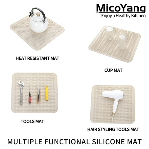 Esterilla de silicona MicoYang para forro de nevera y cajones, superficies limpias.