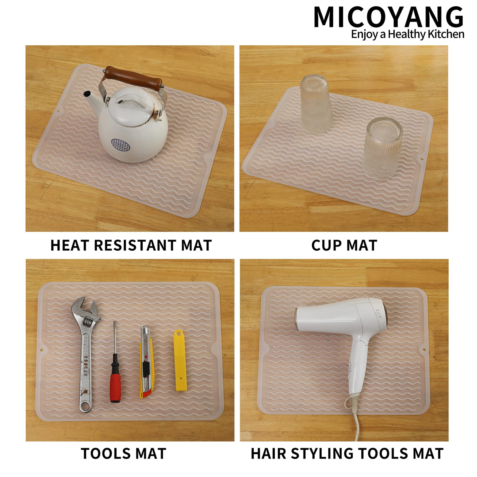 MicoYang limpieza fácil: enjuagar o cepillar para dejarla como nueva.
