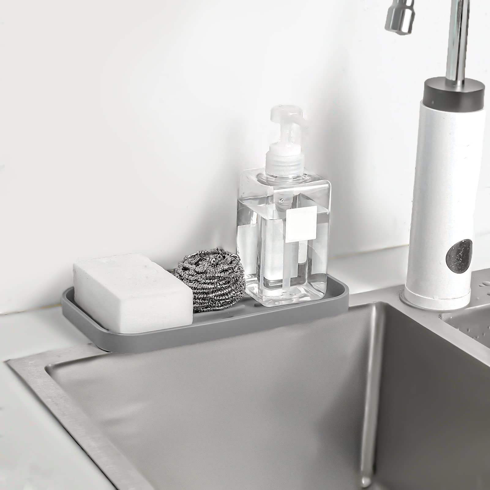 MicoYang bandeja multiuso para aceites y condimentos, silicona gris