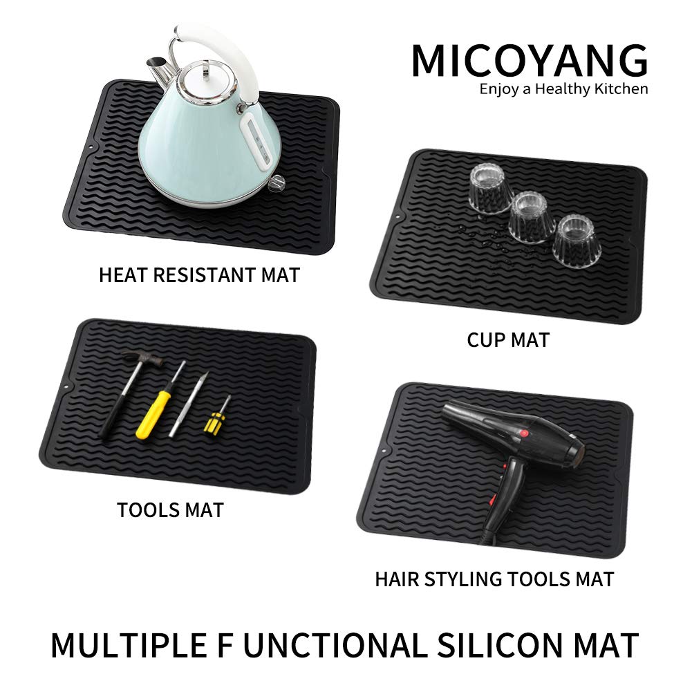 Tapete de silicona MicoYang para encimera, base antideslizante para utensilios.